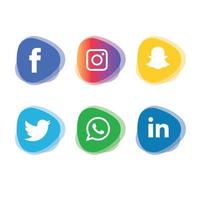 sociale media plat pictogrammen technologie, netwerk. achtergrond groep smiley face verkoop. delen, zoals, vectorillustratie twitter, youtube, whatsapp, snapchat, facebook, instagram, tiktok, tok vector