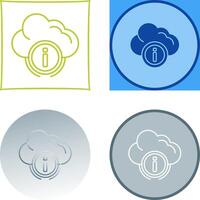 wolk berekenen icoon ontwerp vector
