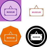 museum label icoon ontwerp vector