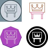 kroon exposeren icoon ontwerp vector