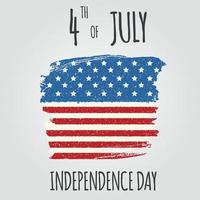 4 juli, onafhankelijkheidsdag van de verenigde staten. gelukkige verjaardag amerika. vector illustratie