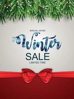 winter sale achtergrond speciale aanbieding banner achtergrond voor zaken en reclame. vector illustratie