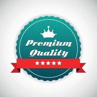 premium kwaliteit label vectorillustratie vector