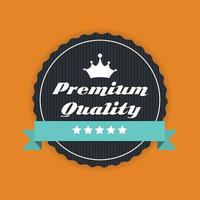 premium kwaliteit label vectorillustratie vector