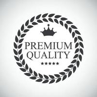 premium kwaliteit label vectorillustratie vector