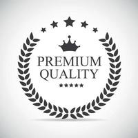 premium kwaliteit label vectorillustratie vector