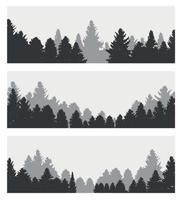 beeld van de natuur. boom silhouet. vector illustratie