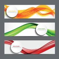 abstracte gekleurde golf header achtergrond. vector illustratie