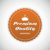 premium kwaliteit label vectorillustratie vector