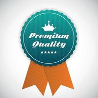 premium kwaliteit label vectorillustratie vector