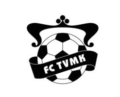 tvmk Tallinn club logo symbool zwart Estland liga Amerikaans voetbal abstract ontwerp vector illustratie