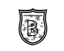 Istanbul basaksehir fk club logo symbool zwart kalkoen liga Amerikaans voetbal abstract ontwerp vector illustratie