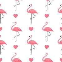kleurrijke roze flamingo naadloze patroon achtergrond. vector illustratie