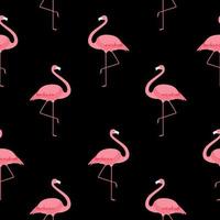 kleurrijke roze flamingo naadloze patroon achtergrond. vector illustratie