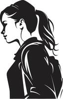 edelegantie elegant zwart logo ontwerp voor elegant vrouw studenten zijinnoveert een modern en creatief zwart vector logo ontwerp