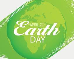 22 april, aarde dag achtergrond vectorillustratie vector