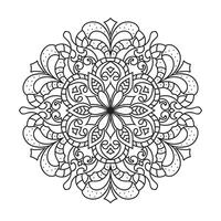 mandala voor volwassen kleur bladzijde vector