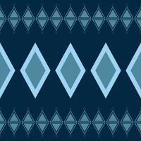 traditioneel etnisch ikat motief kleding stof patroon meetkundig stijl.afrikaans ikat borduurwerk etnisch oosters patroon blauw achtergrond behang. abstract, illustratie.textuur, frame, decoratie. vector