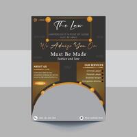 wet firma folder sjabloon. wet firma en advies flyer.legaal wet firma folder poster brochure sjabloon ontwerp vector