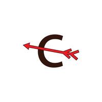 brief c logo ontwerp vector sjabloon.