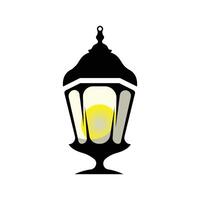 lantaarn lamp logo ontwerp, leven verlichting vector, lamp logo illustratie, Product merk, retro wijnoogst vector