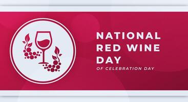 nationaal rood wijn dag viering vector ontwerp illustratie voor achtergrond, poster, banier, reclame, groet kaart