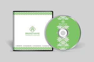 zakelijke groen kleur CD Hoes ontwerp vector