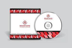 rood kleur CD Hoes ontwerp vector