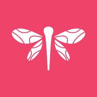 libel logo, vliegend dier ontwerp, insect vector illustratie sjabloon