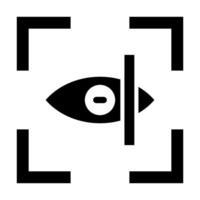 oog scanner vector glyph icoon voor persoonlijk en reclame gebruiken.