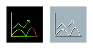 neiging in diagram vector icoon