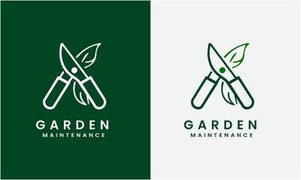 tuinman groen boom blad logo ontwerp icoon monster gazon zorg, boer, gazon onderhoud vector