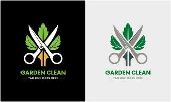 tuinman groen boom blad logo ontwerp icoon monster gazon zorg, boer, gazon onderhoud vector