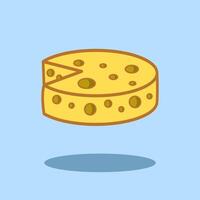 illustratie kaas. ontwerp kaas. zuivel melk kaas tekenfilm ontwerp illustratie en icoon voor website, digitaal en afdrukken vector