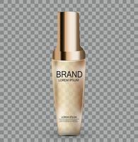 ontwerp cosmetica productsjabloon voor advertenties of tijdschriftachtergrond. 3D-realistische vectorillustratie vector