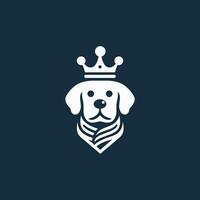 hond kroon logo symbool illustratie ontwerp vector