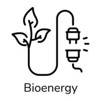 modieus bio-energie concepten vector