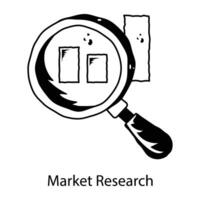 trendy marktonderzoek vector