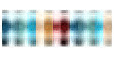 halftone streep multi kleur achtergrond. abstract verticaal meetkundig vorm regenboog kleur. geïsoleerd Aan wit achtergrond. vector