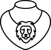 ketting schets illustratie vector