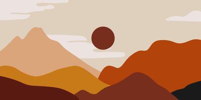 abstract berg landschap illustratie vector