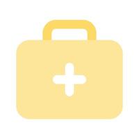 downloaden deze verbazingwekkend icoon van eerste steun tas, medisch doos ontwerp vector