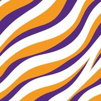 patroon van Purper en oranje zebra strepen Aan een wit achtergrond vector