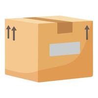 karton verpakking doos geïsoleerd Aan wit vector