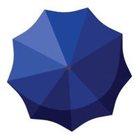 illustratie van een blauw paraplu top visie vector