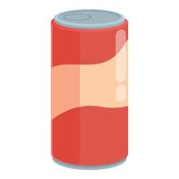 kleurrijk illustratie van een rood Frisdrank kan, perfect voor ontwerp elementen vector