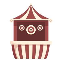 wijnoogst circus ticket stand illustratie vector