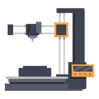 3d printer in actie illustratie vector