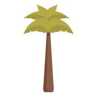 tekenfilm tropisch palm boom geïsoleerd Aan wit vector