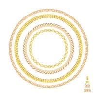 gouden ketting sieraden. vector illustratie